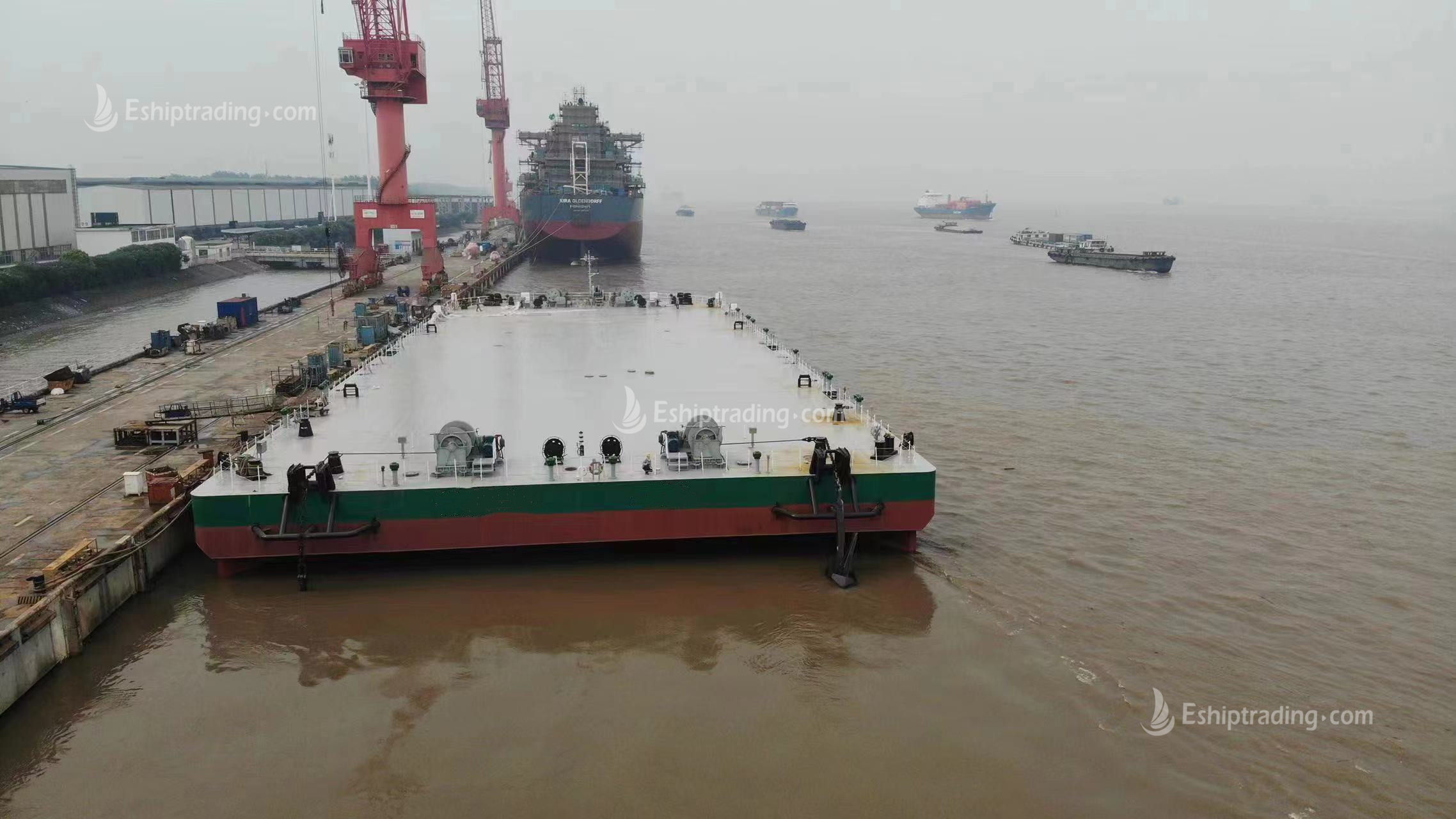 310 FT Non-self-propelled deck barge For Sale