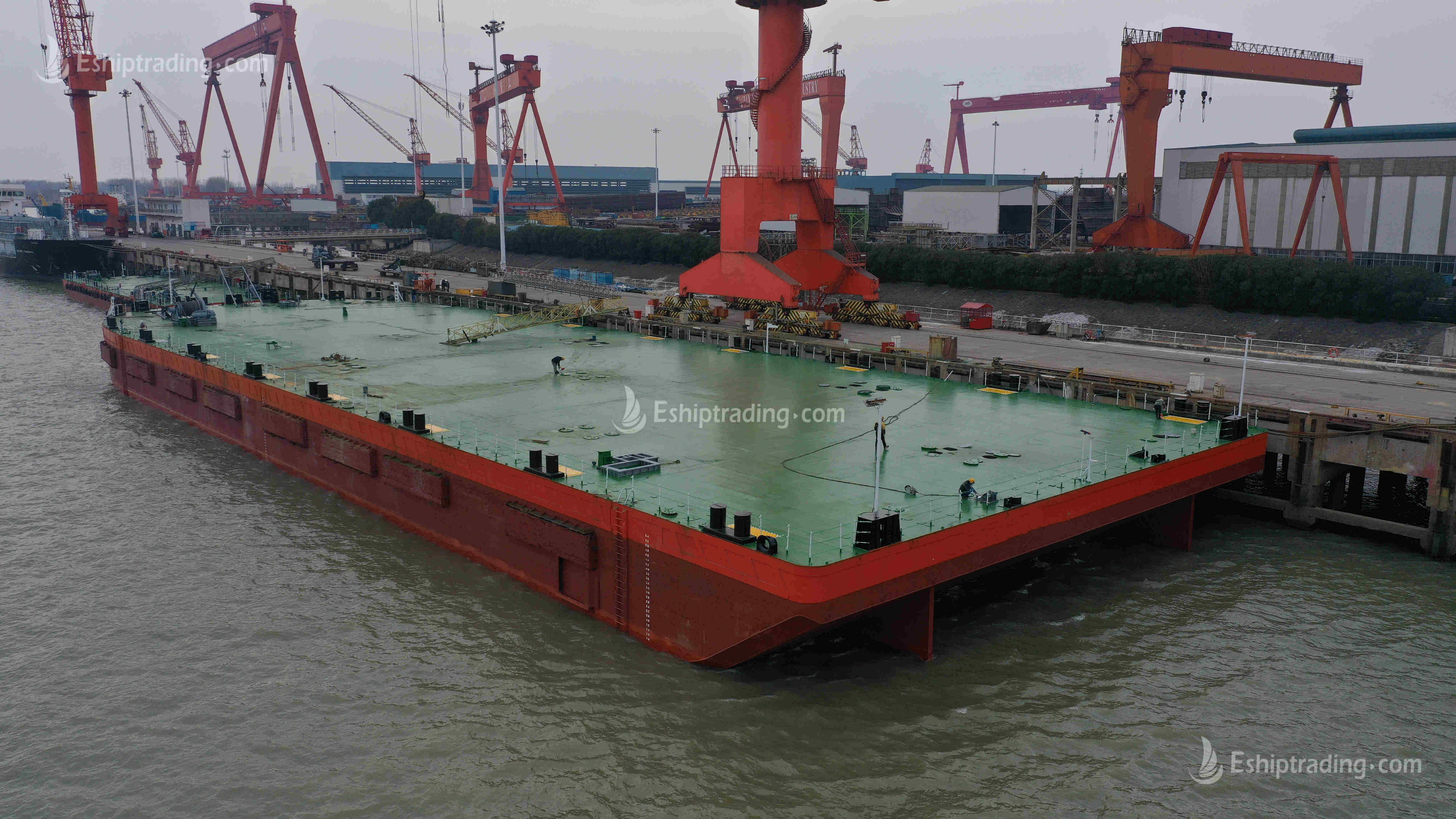 340 FT Non-self-propelled deck barge For Sale