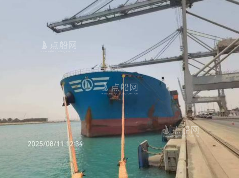 出售2076箱集装箱船