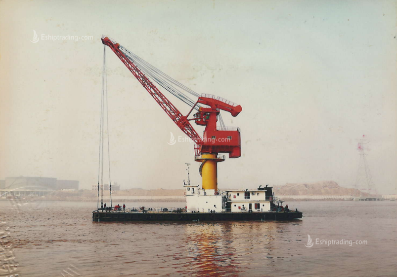 50 T Fully Revolving Floating Crane For Sale