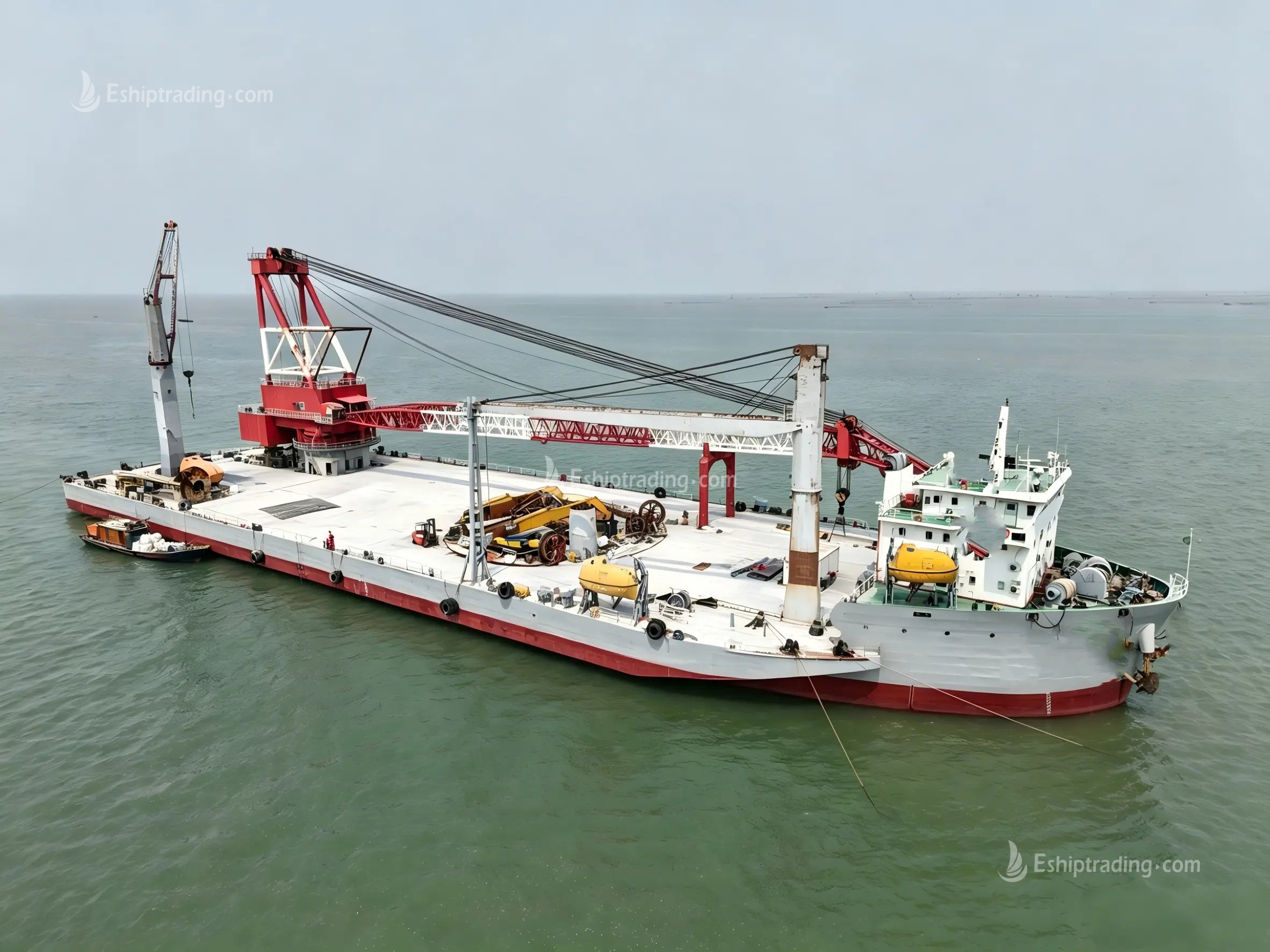 300 T Fully Revolving Floating Crane For Sale