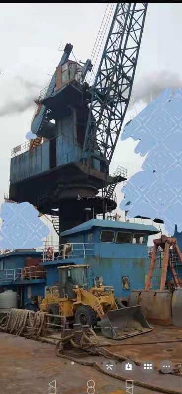 25 T Fully Revolving Floating Crane For Sale
