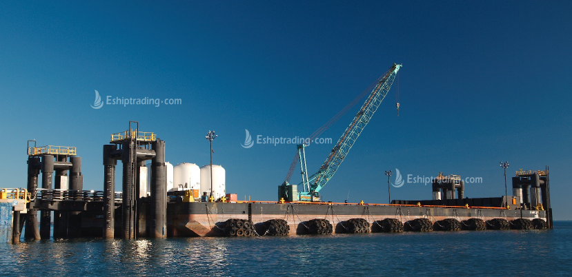 330 FT Non-self-propelled deck barge For Sale