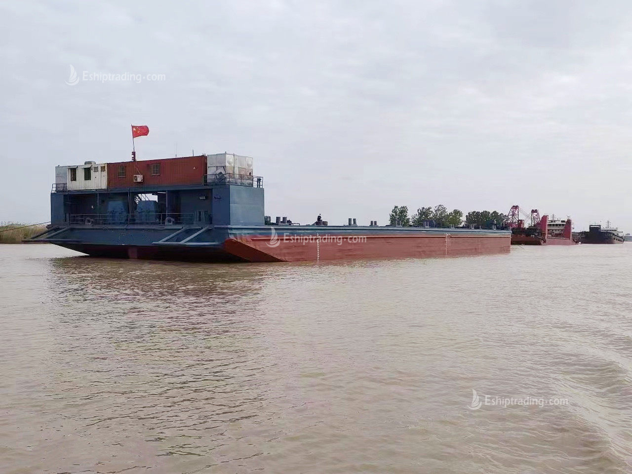 270 FT Non-self-propelled deck barge For Sale