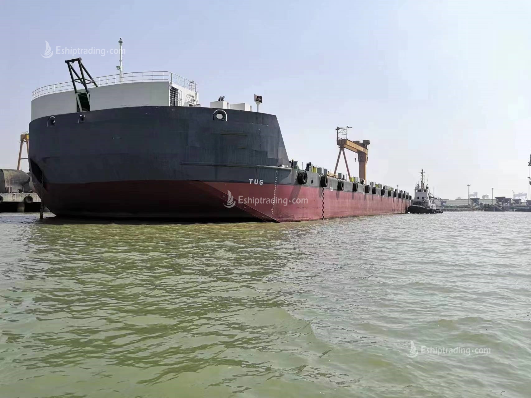370 FT Non-self-propelled deck barge For Sale