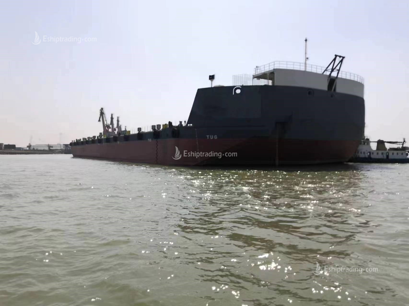 370 FT Non-self-propelled deck barge For Sale