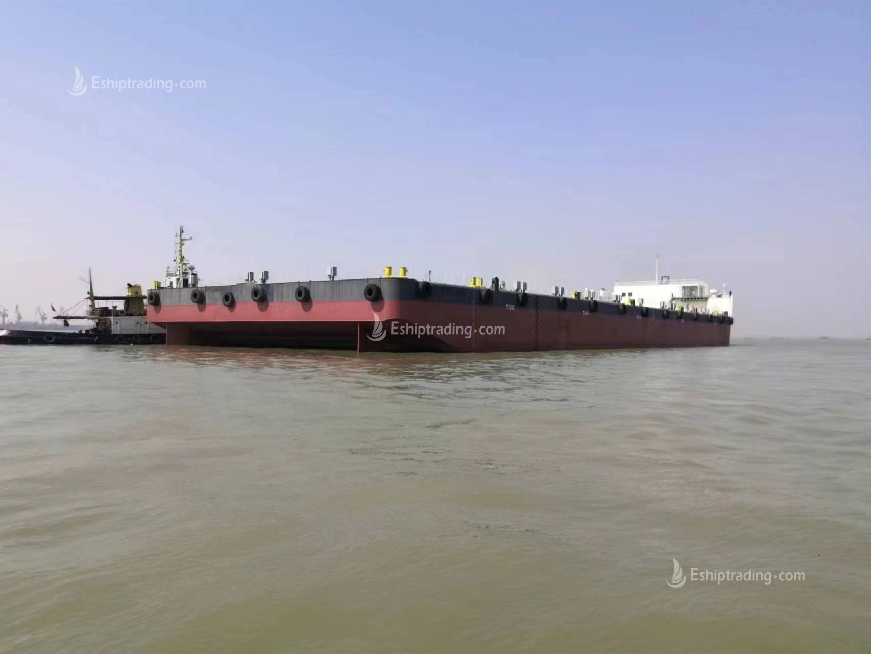 370 FT Non-self-propelled deck barge For Sale