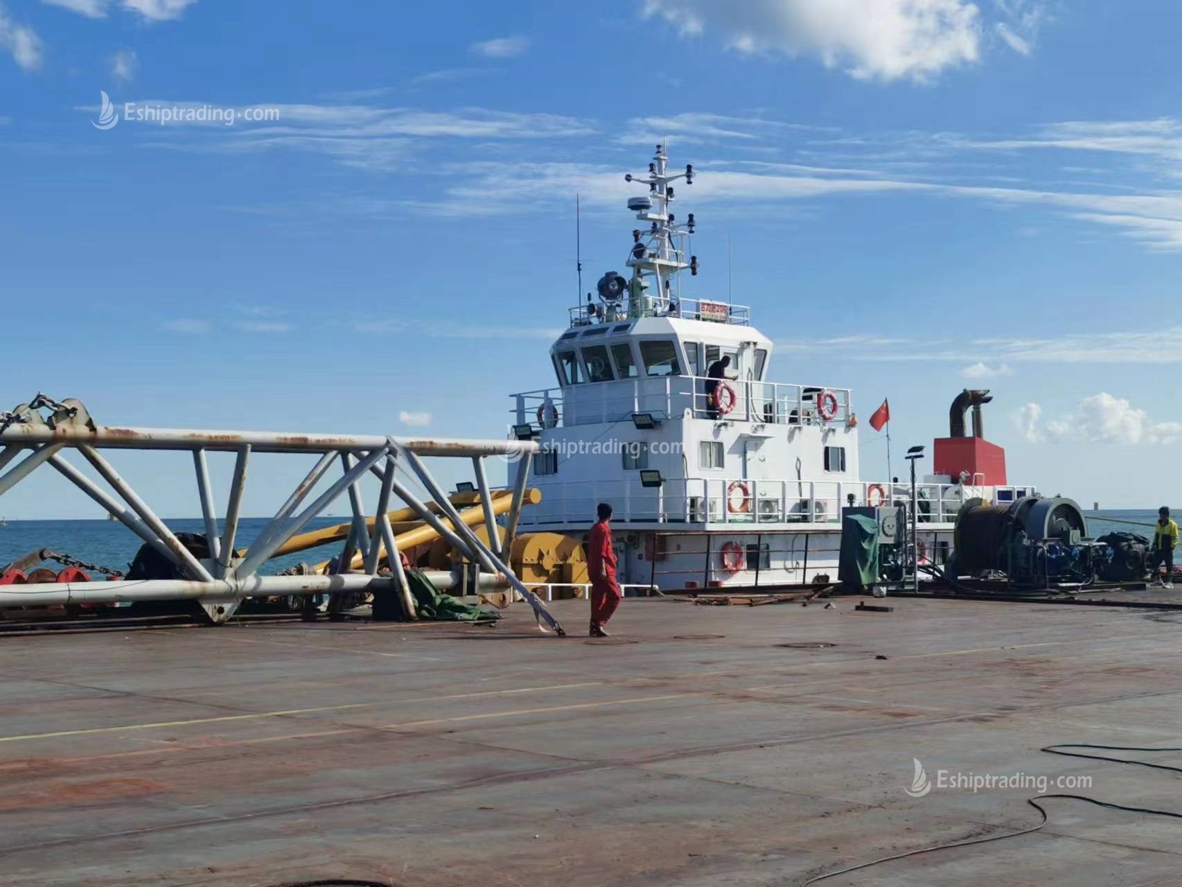 310 FT Non-self-propelled deck barge For Sale