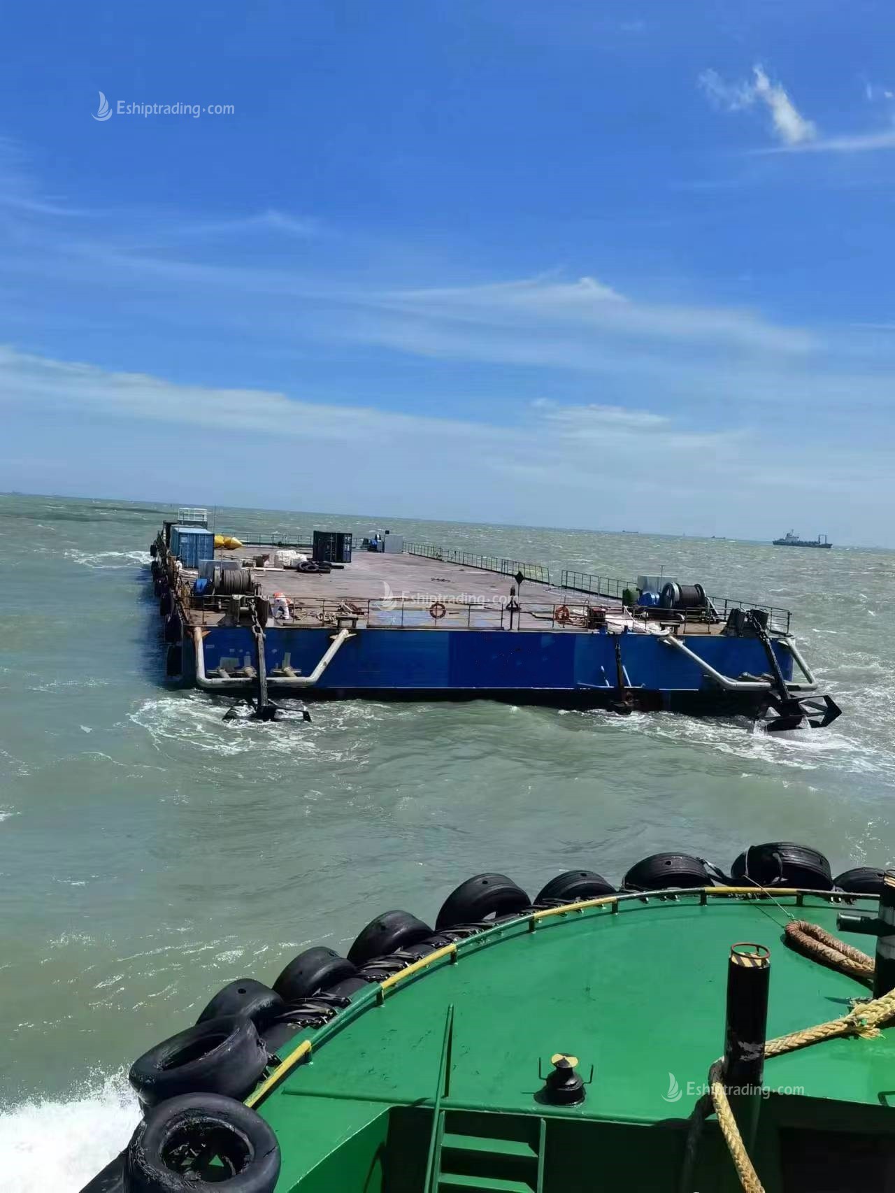 310 FT Non-self-propelled deck barge For Sale