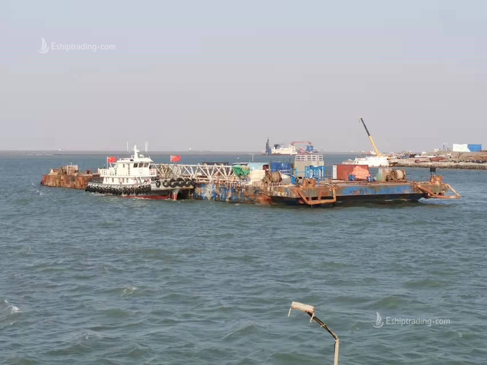 310 FT Non-self-propelled deck barge For Sale