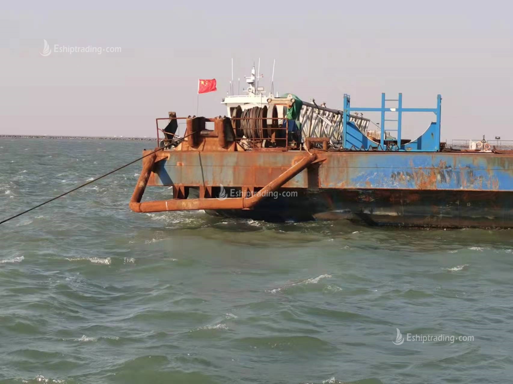 310 FT Non-self-propelled deck barge For Sale