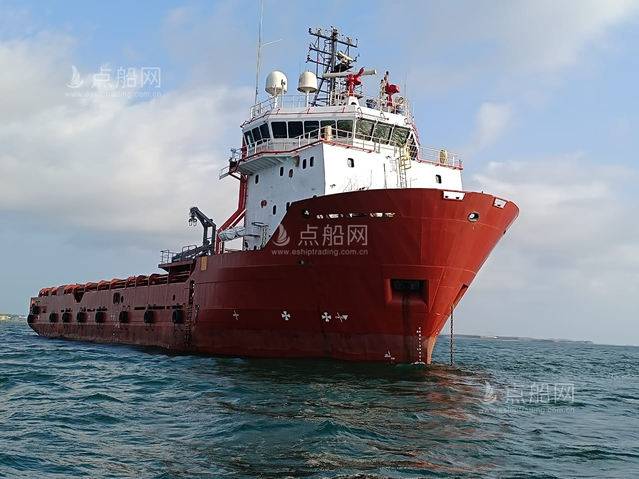 出售5454 马力平台供应船