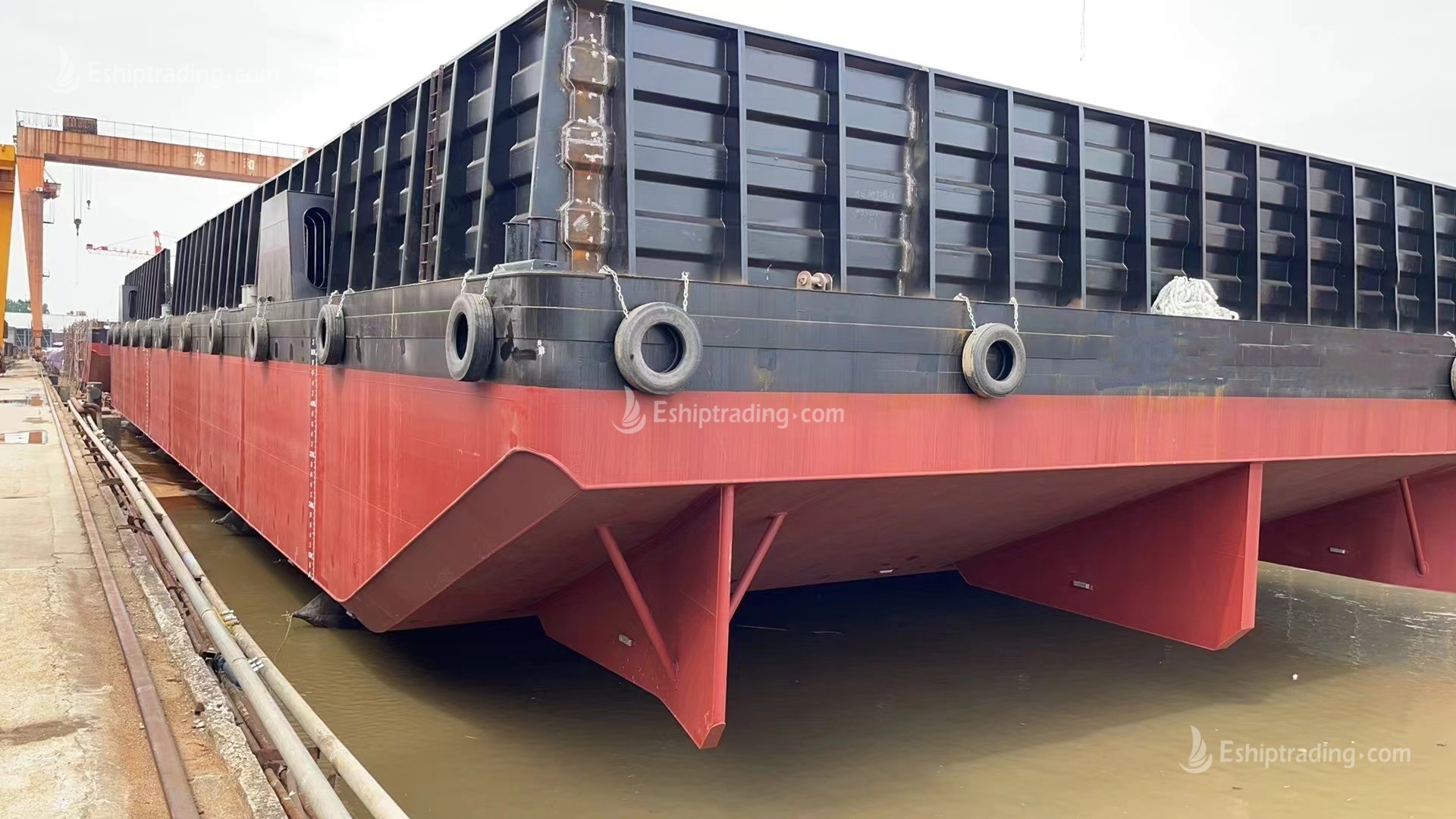 310 FT Non-self-propelled deck barge For Sale