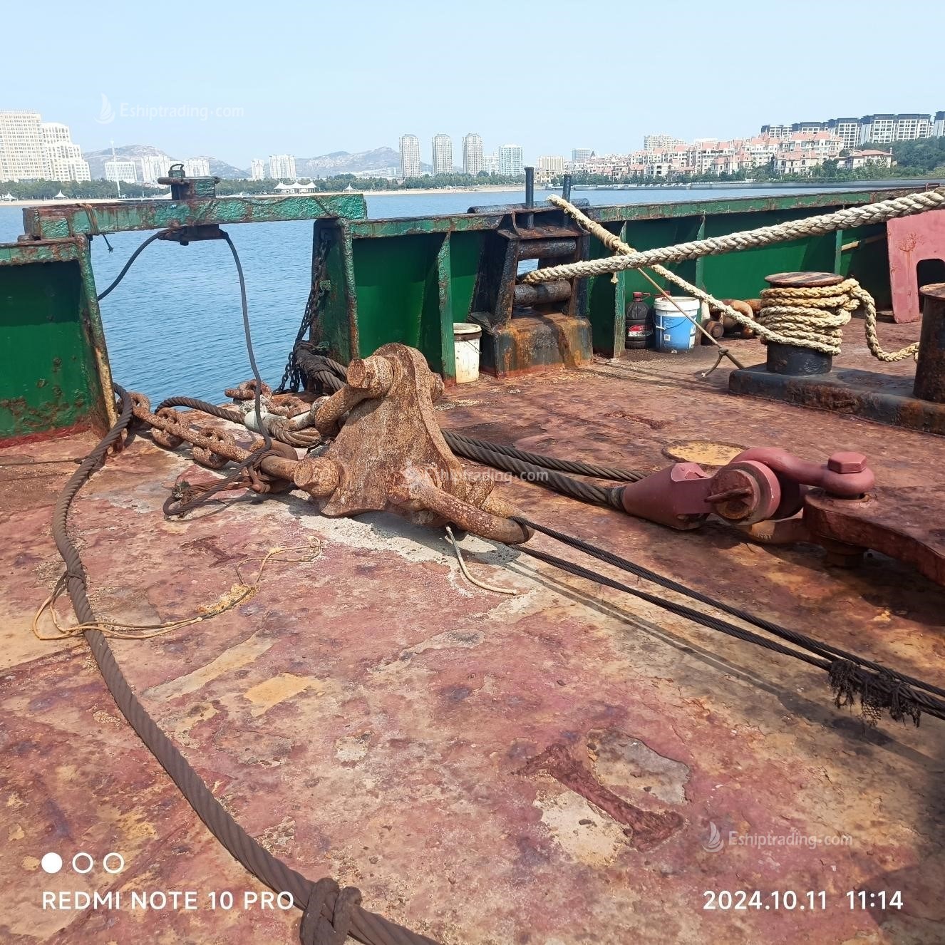 330 FT Non-self-propelled deck barge For Sale