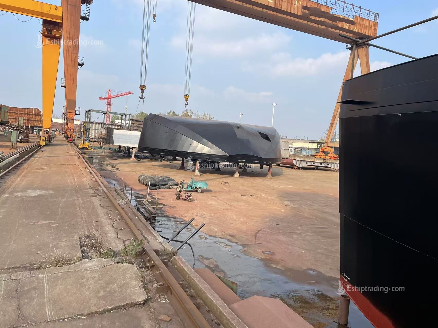 310FT Non-self-propelled deck barge For Sale