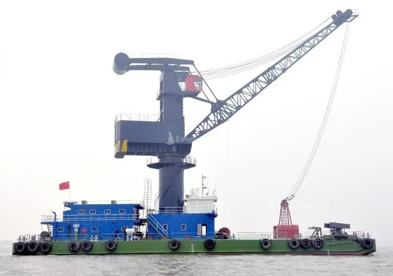 25 T Fully Revolving Floating Crane For Sale