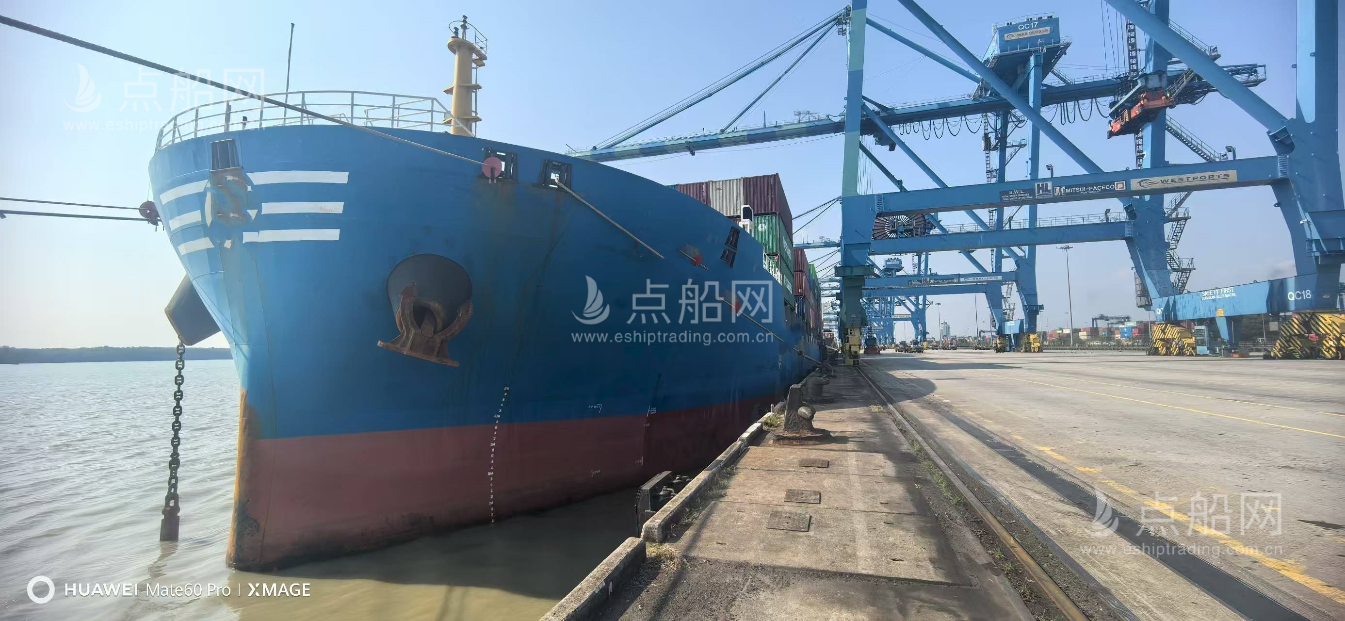 出售1354箱集装箱船