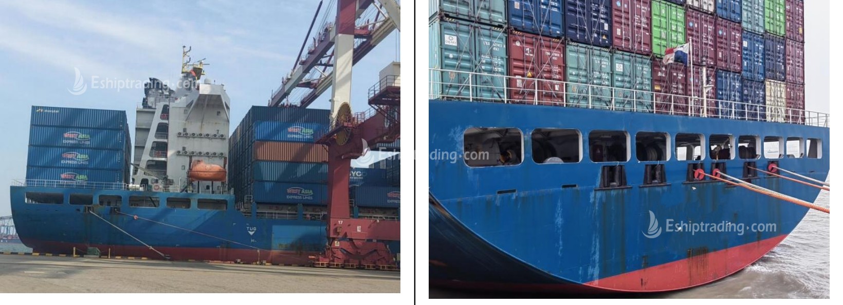 2076 TEU Container Ship For Sale