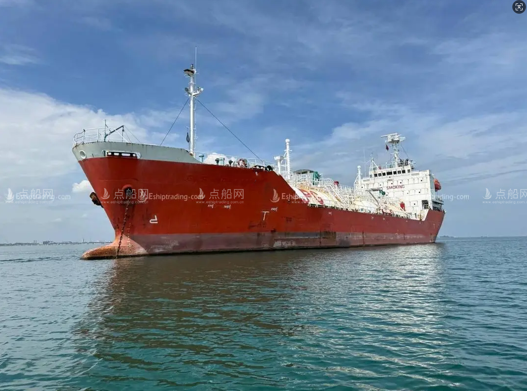 出售3444m³液化石油气船