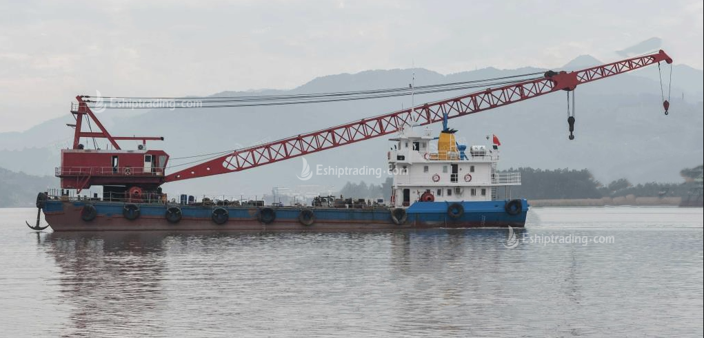 150 T Fully Revolving Floating Crane For Sale