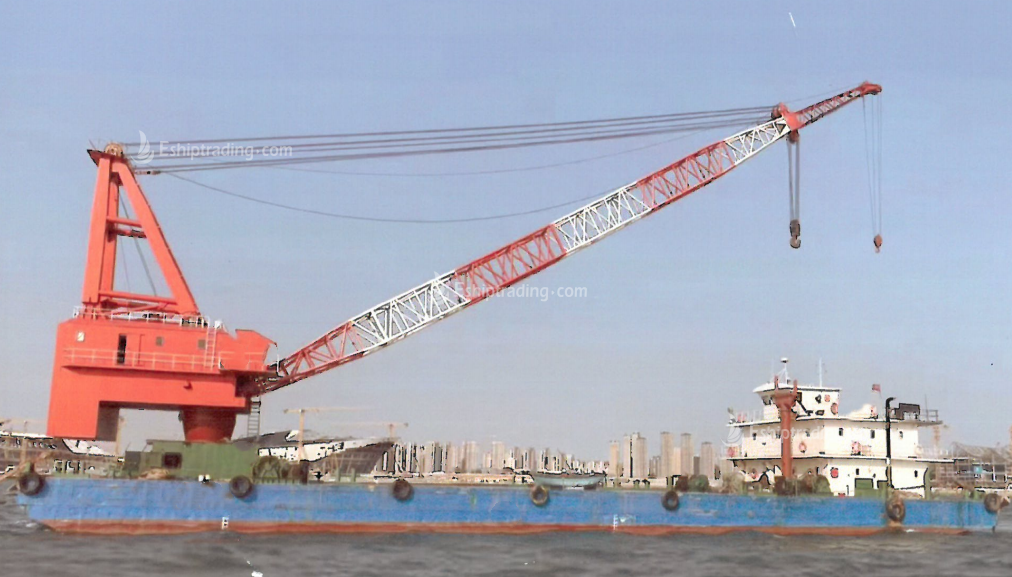 150 T Fully Revolving Floating Crane For Sale
